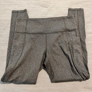 Athleta Salutation Stash Pocket 7/8 Leggings, 27” inseam, heather grey